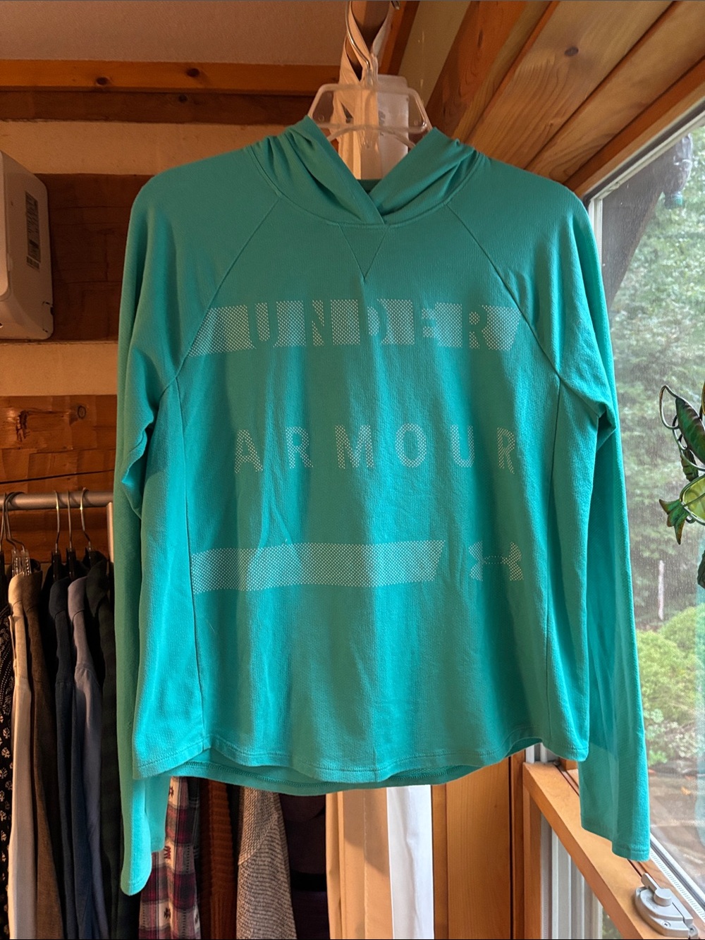Under Armour Teal Hooded Performance Pullover